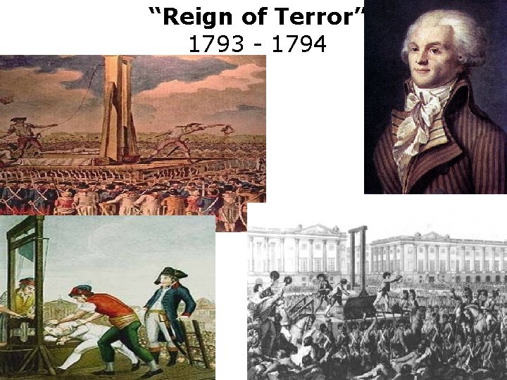 “Reign of Terror” 1793 - 1794 25 