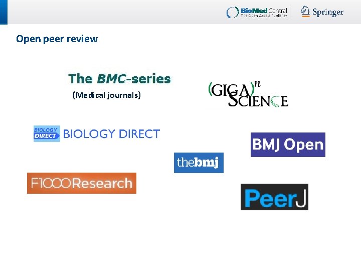 Open peer review (Medical journals) 
