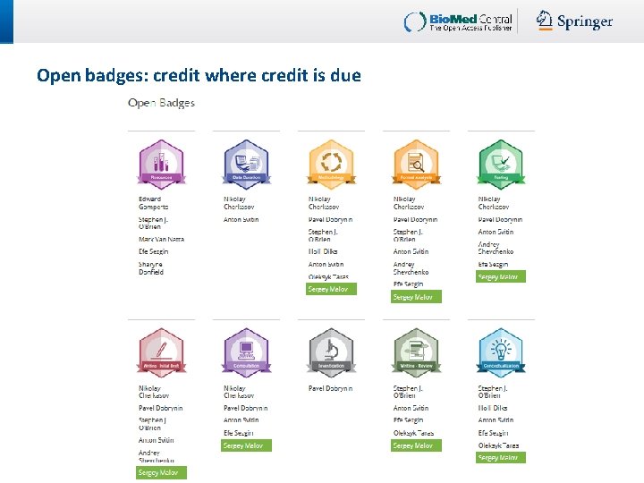 Open badges: credit where credit is due 