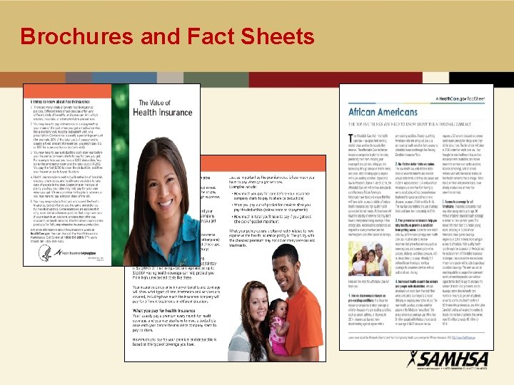 Brochures and Fact Sheets 