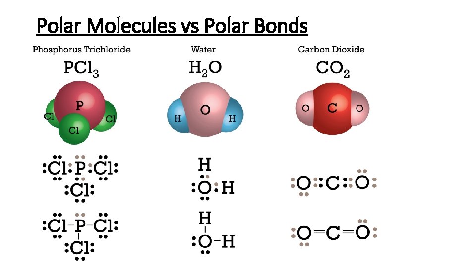 Polar Molecules vs Polar Bonds 