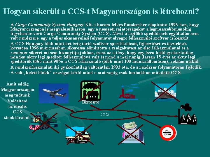 Hogyan sikerült a CCS-t Magyarországon is létrehozni? A Cargo Community System Hungary Kft. -t