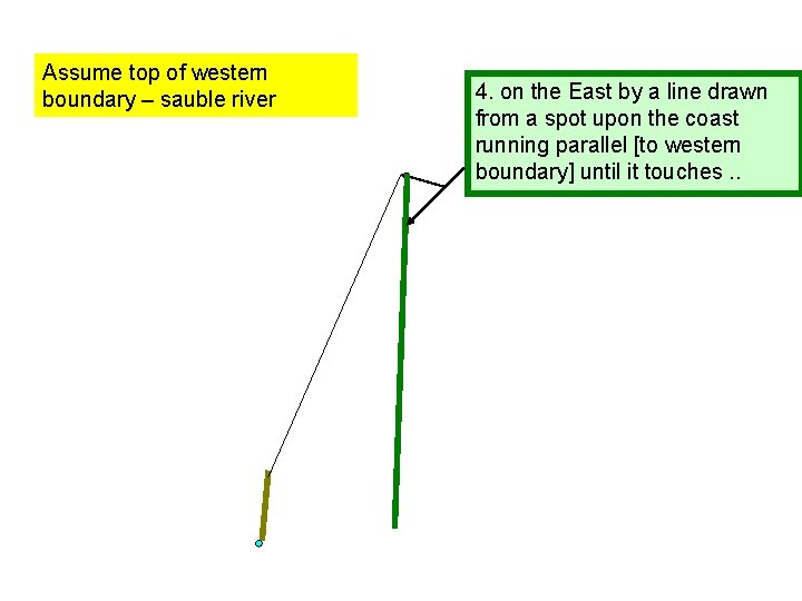 Assume top of western boundary – sauble river 4. on the East by a