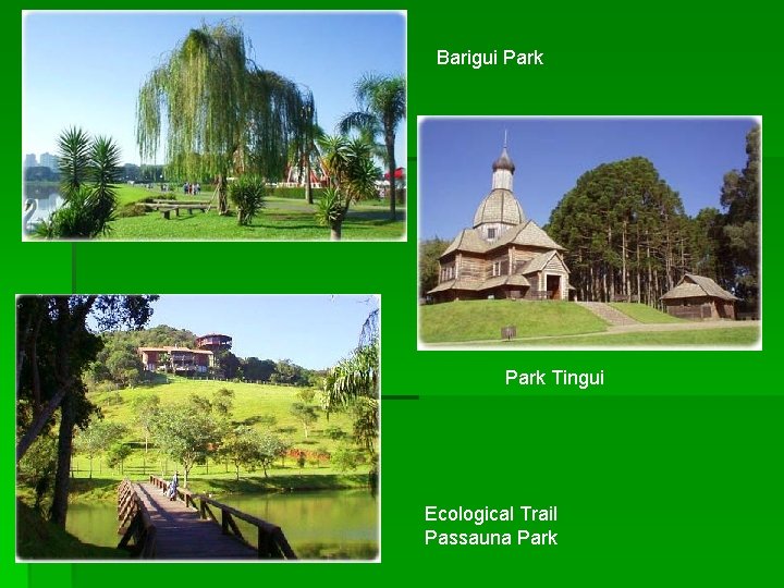 Barigui Park Tingui Ecological Trail Passauna Park Barigui Park Tingui Ecological Trail Passauna Park