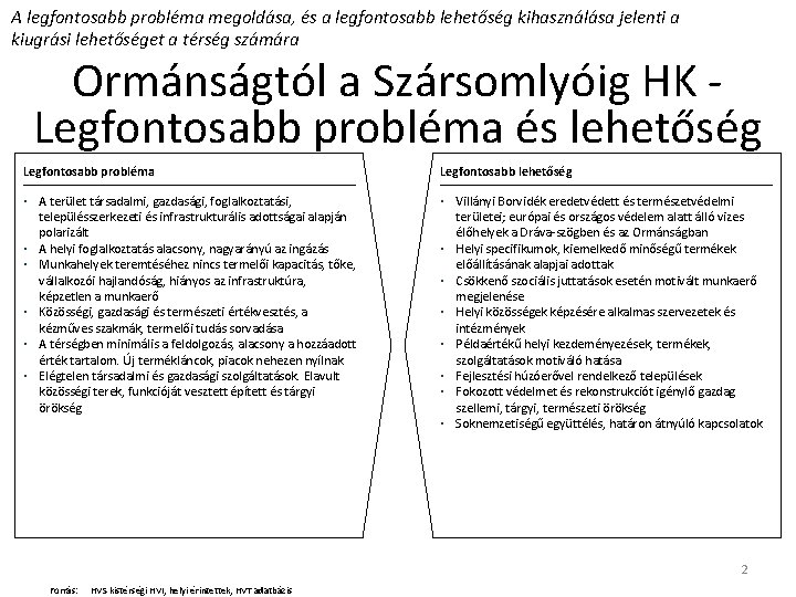 A legfontosabb probléma megoldása, és a legfontosabb lehetőség kihasználása jelenti a kiugrási lehetőséget a