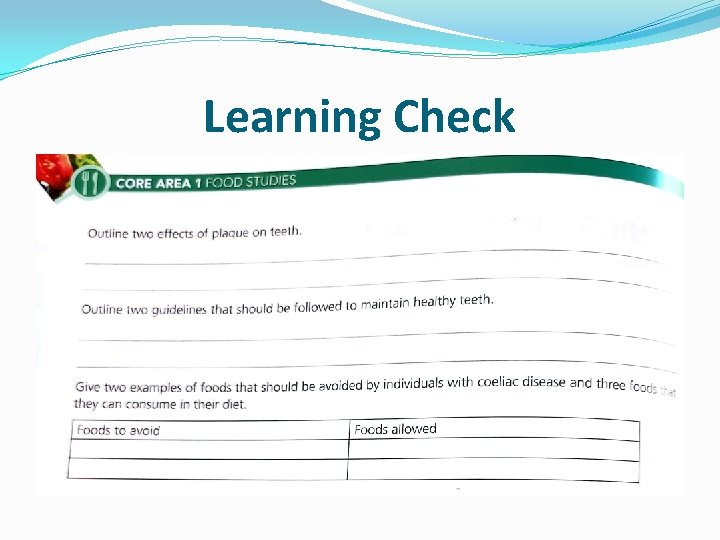 Learning Check 