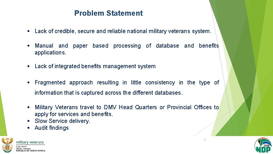 PROGRESS REPORT BRIEFING TO PORTFOLIO COMMITTEE ON DEFENCE