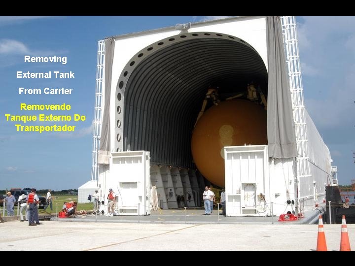 Removing External Tank From Carrier Removendo Tanque Externo Do Transportador 