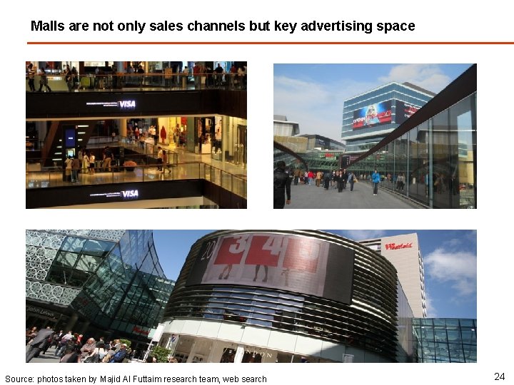 Malls are not only sales channels but key advertising space Source: photos taken by