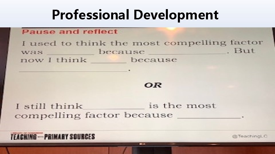 Professional Development 