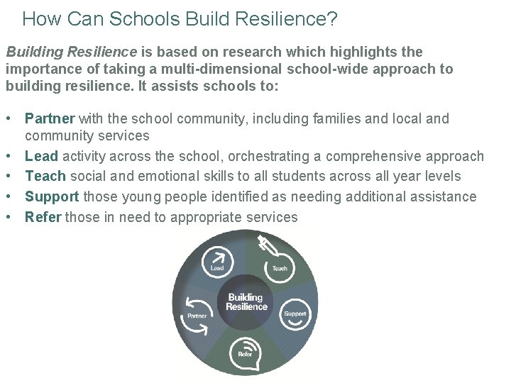 Building Resilience in Children and Young People How