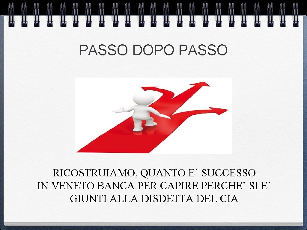 PASSO DOPO PASSO RICOSTRUIAMO, QUANTO E’ SUCCESSO IN VENETO BANCA PER CAPIRE PERCHE’ SI