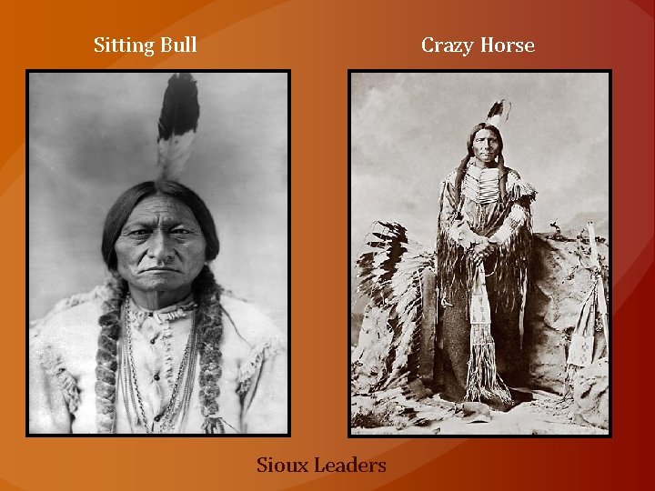 Sitting Bull Crazy Horse Sioux Leaders 