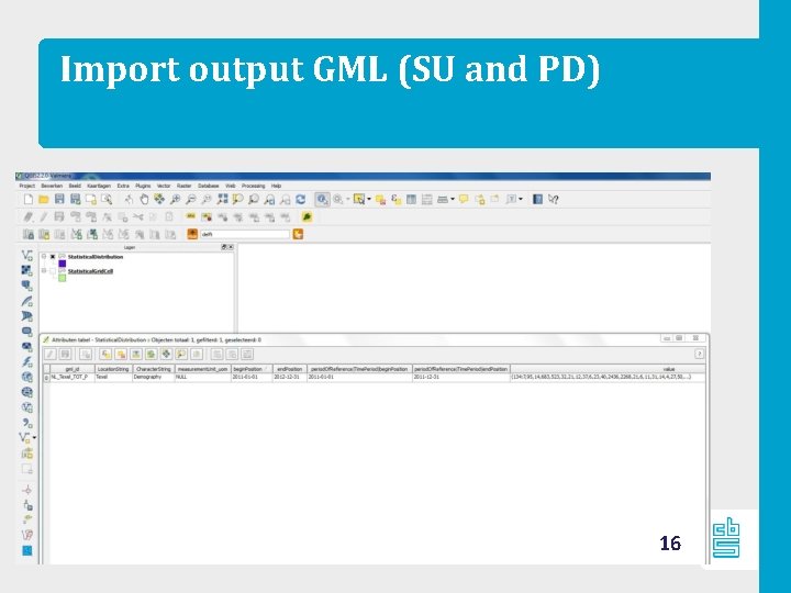 Import output GML (SU and PD) 16 