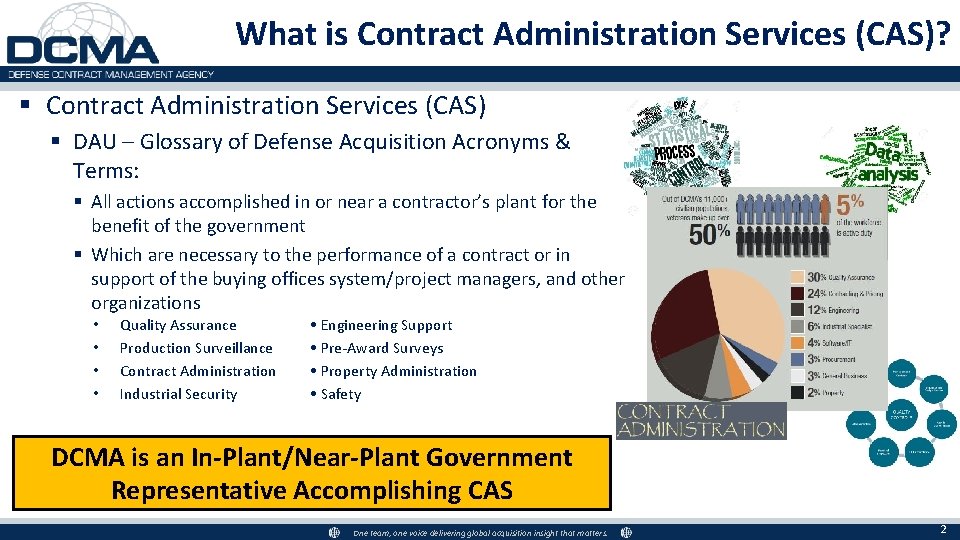 What is Contract Administration Services (CAS)? § Contract Administration Services (CAS) § DAU –