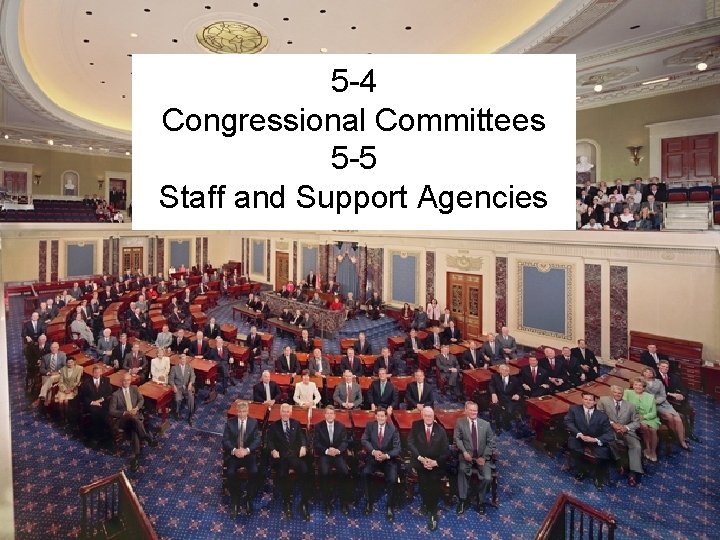 5 -4 Congressional Committees 5 -5 Staff and Support Agencies 