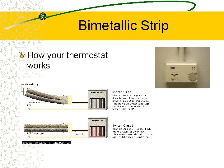 Bimetallic Strip How your thermostat works 