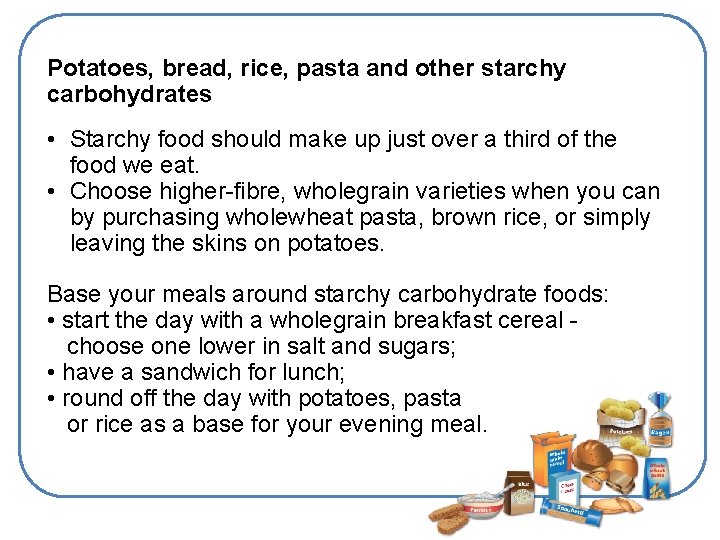 The Eatwell Guide Learning Objectives Demonstrate an understanding
