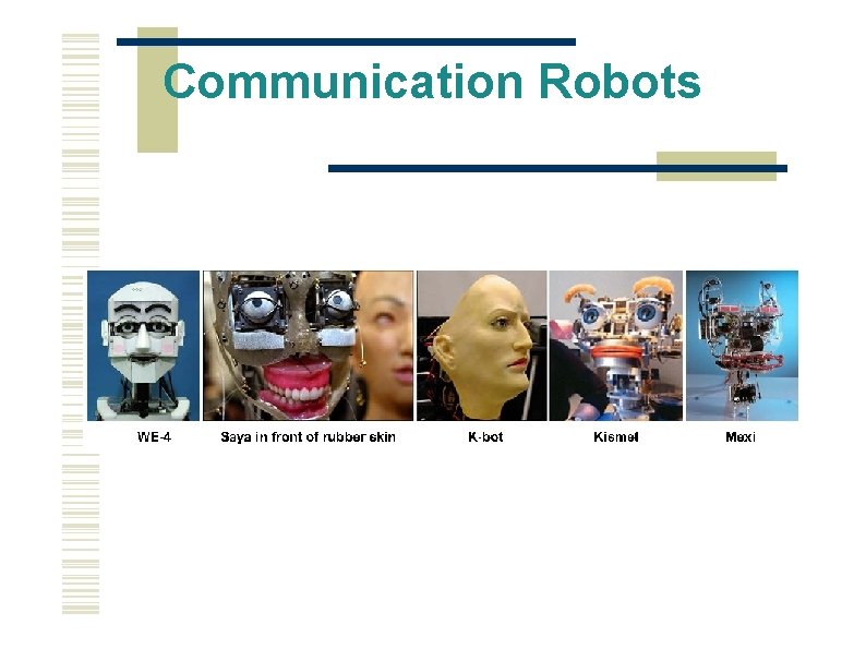 Communication Robots 