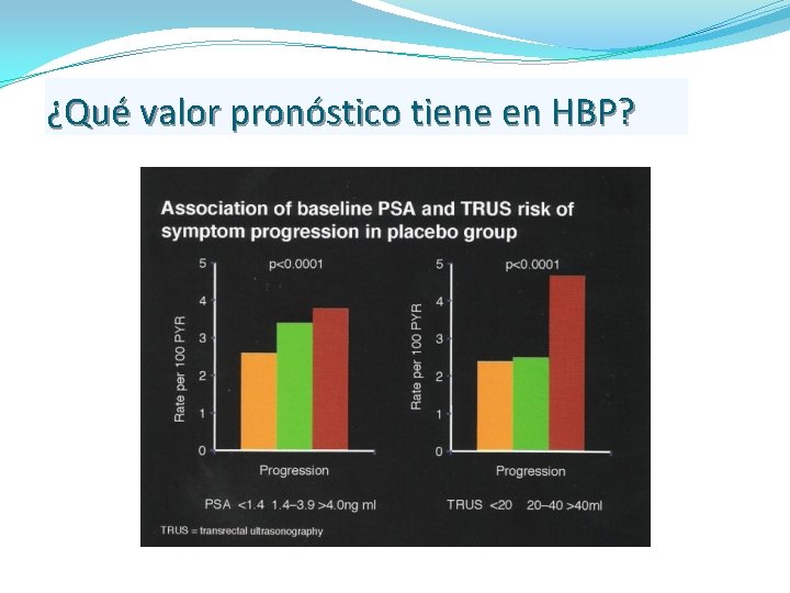¿Qué valor pronóstico tiene en HBP? 
