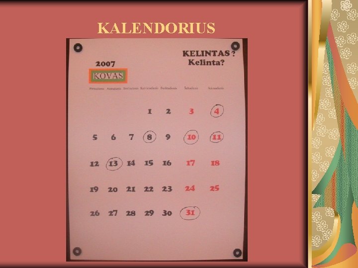 KALENDORIUS 