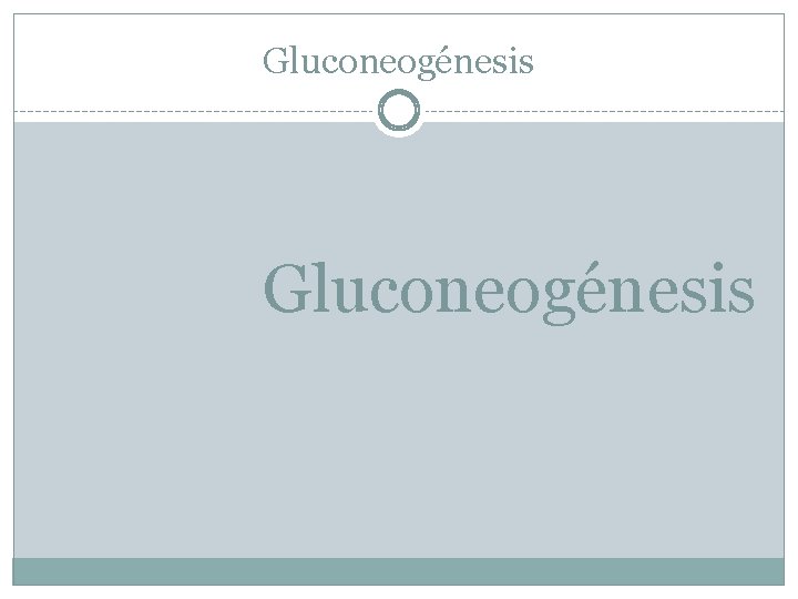 Gluconeogénesis 