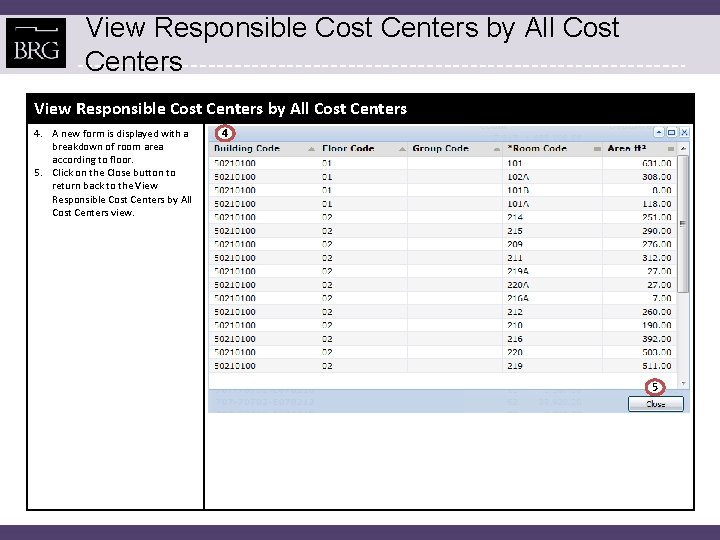 View Responsible Cost Centers by All Cost Centers 4. A new form is displayed