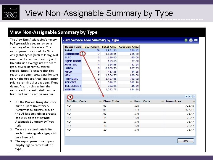 View Non-Assignable Summary by Type The View Non-Assignable Summary by Type task is used