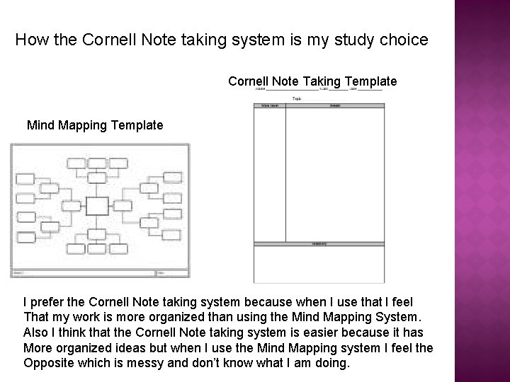 How the Cornell Note taking system is my study choice Cornell Note Taking Template