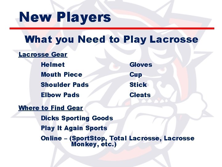 New Players What you Need to Play Lacrosse Gear Helmet Gloves Mouth Piece Cup