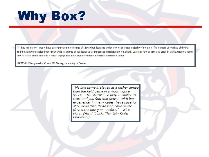 Why Box? 