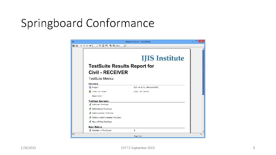 Springboard Conformance 1/26/2022 ECF TC September 2013 5 