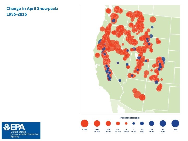Change in April Snowpack: 1955 -2016 
