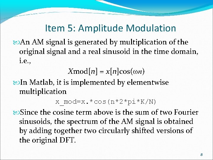 ENEE 222 Elements of Discrete Signal Analysis Lab