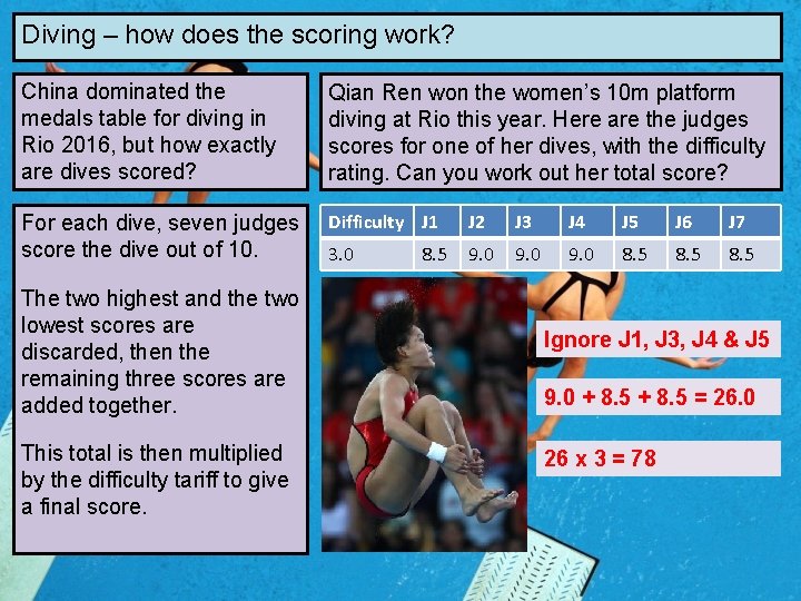Diving – how does the scoring work? China dominated the medals table for diving