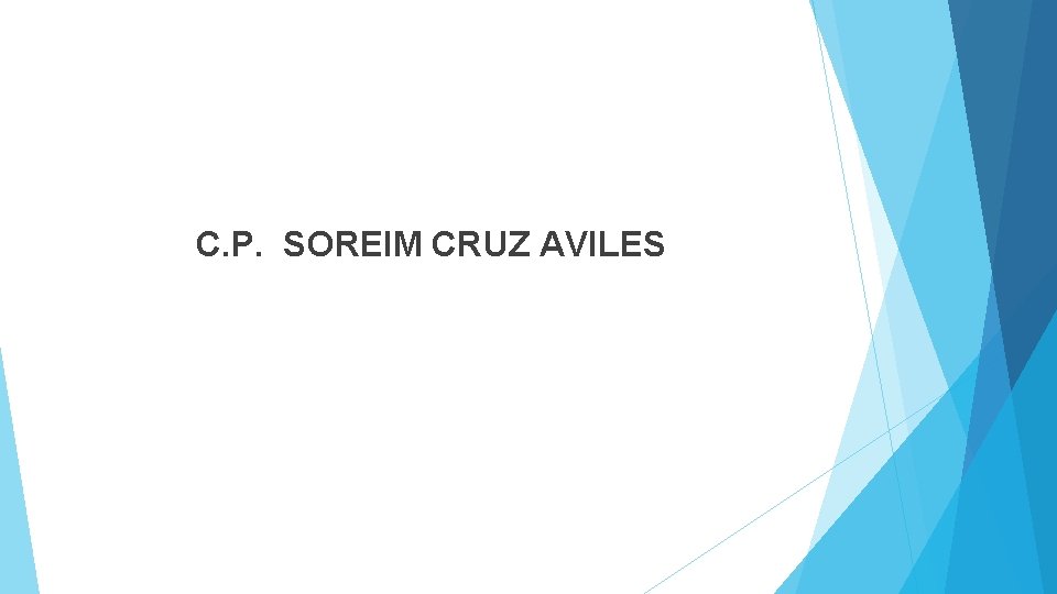 C. P. SOREIM CRUZ AVILES 