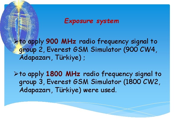 Exposure system Øto apply 900 MHz radio frequency signal to group 2, Everest GSM