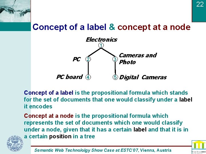 22 Concept of a label & concept at a node Electronics 1 PC 2