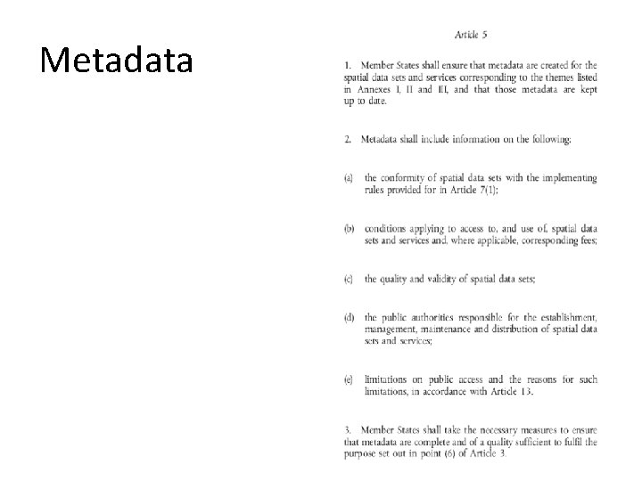 Metadata 