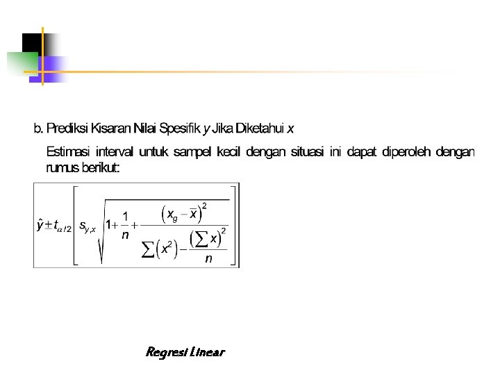 Regresi Linear 