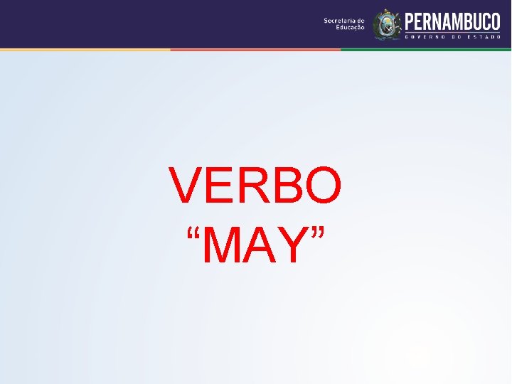 VERBO “MAY” 