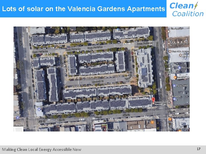 Lots of solar on the Valencia Gardens Apartments Making Clean Local Energy Accessible Now