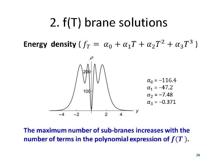 2. f(T) brane solutions 24 