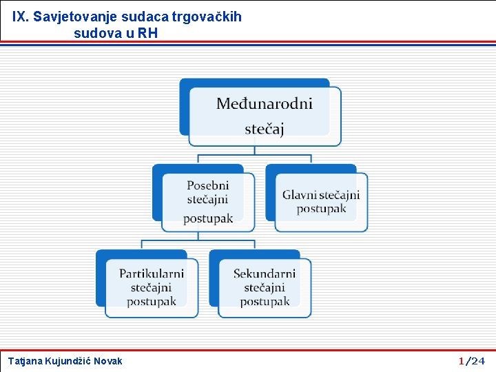 IX. Savjetovanje sudaca trgovačkih sudova u RH Tatjana Kujundžić Novak 1/24 