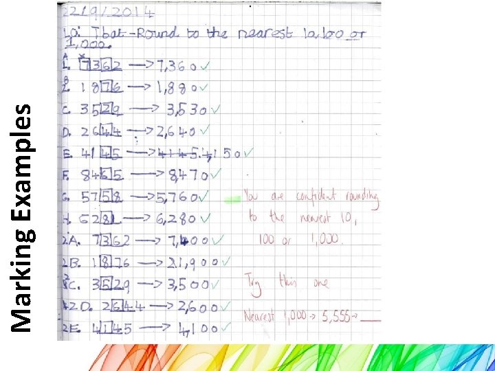 Marking Examples 