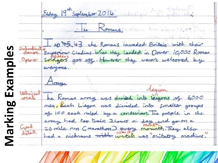 Marking Examples 