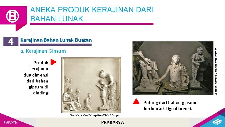 4 Kerajinan Bahan Lunak Buatan a. Kerajinan Gipsum Sumber: wikimedia. org/Manfred Werner Ⓑ ANEKA