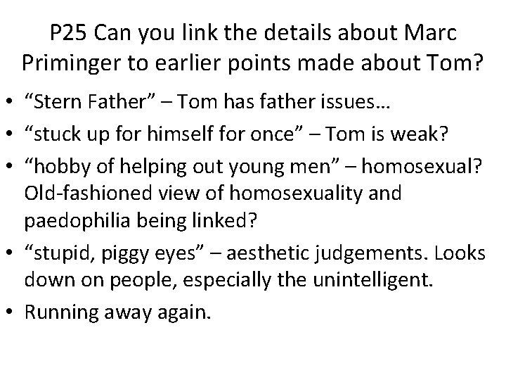 P 25 Can you link the details about Marc Priminger to earlier points made