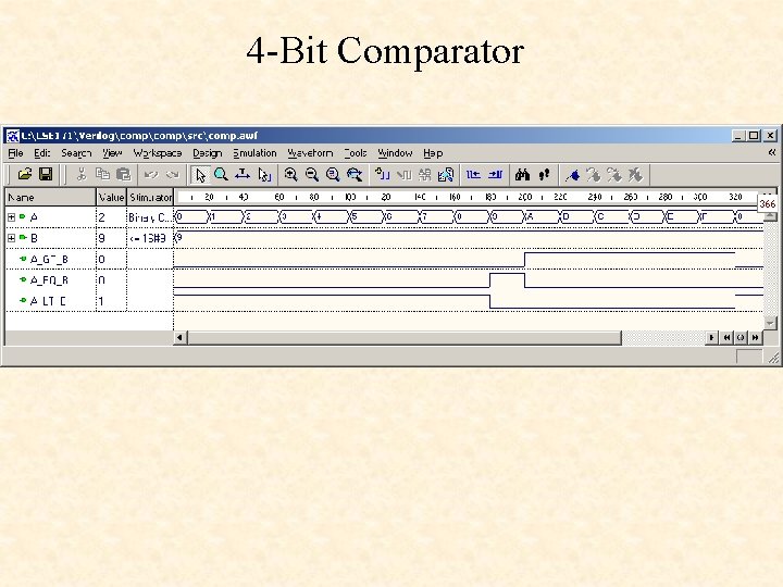 4 -Bit Comparator 4 -Bit Comparator