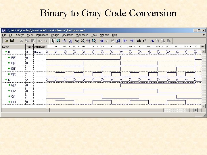 Binary to Gray Code Conversion Binary to Gray Code Conversion